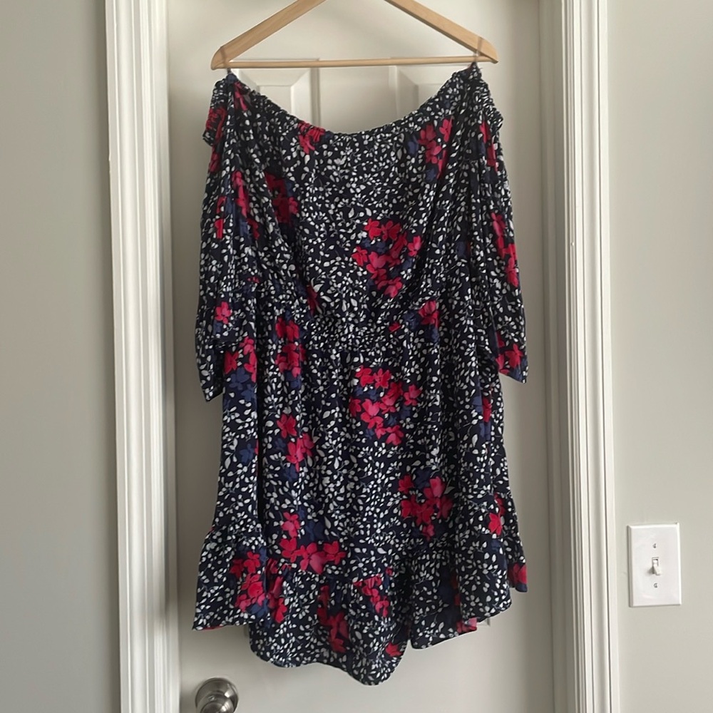 Gap floral off the shoulder dress.